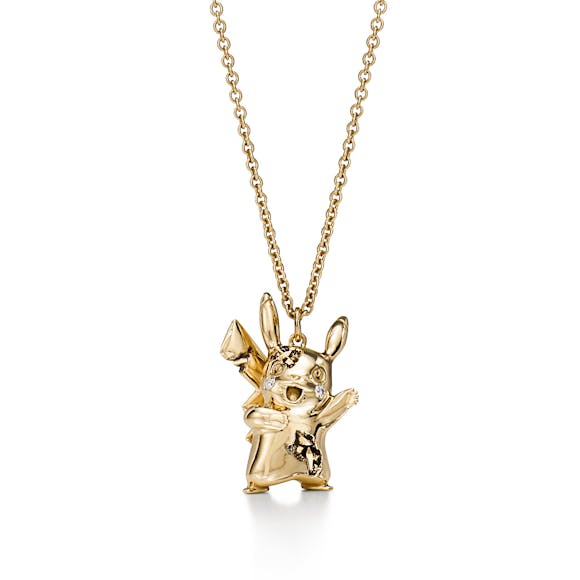Hero image for Tiffany & Arsham Studio & Pokémon Small Pikachu Pendant in 18k Yellow Gold with Diamonds