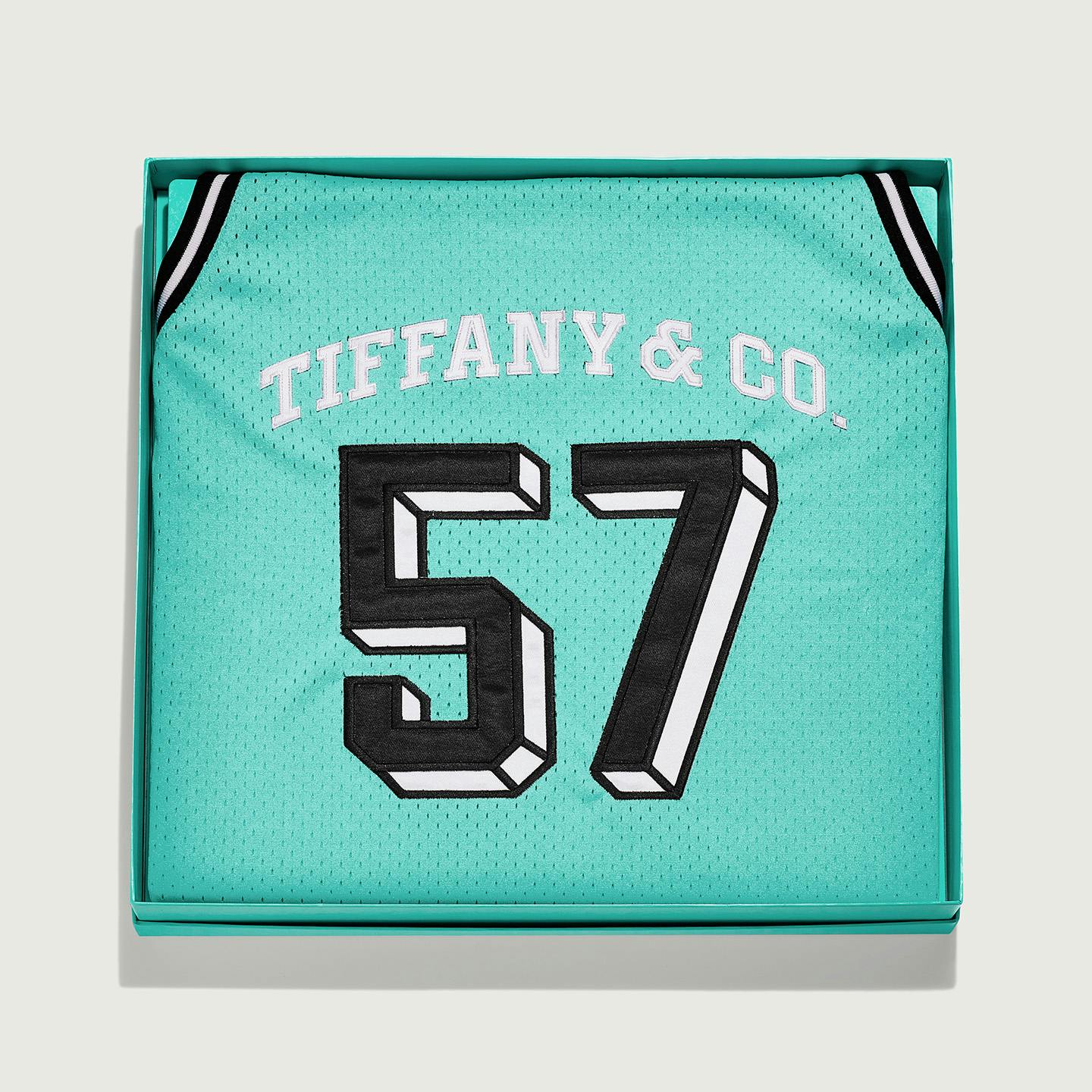 【未使用】Mitchell & Ness TIFFANY 57 Tiffany and Co Mitchell and Ness Basketball Jersey Tiffany Blue 57