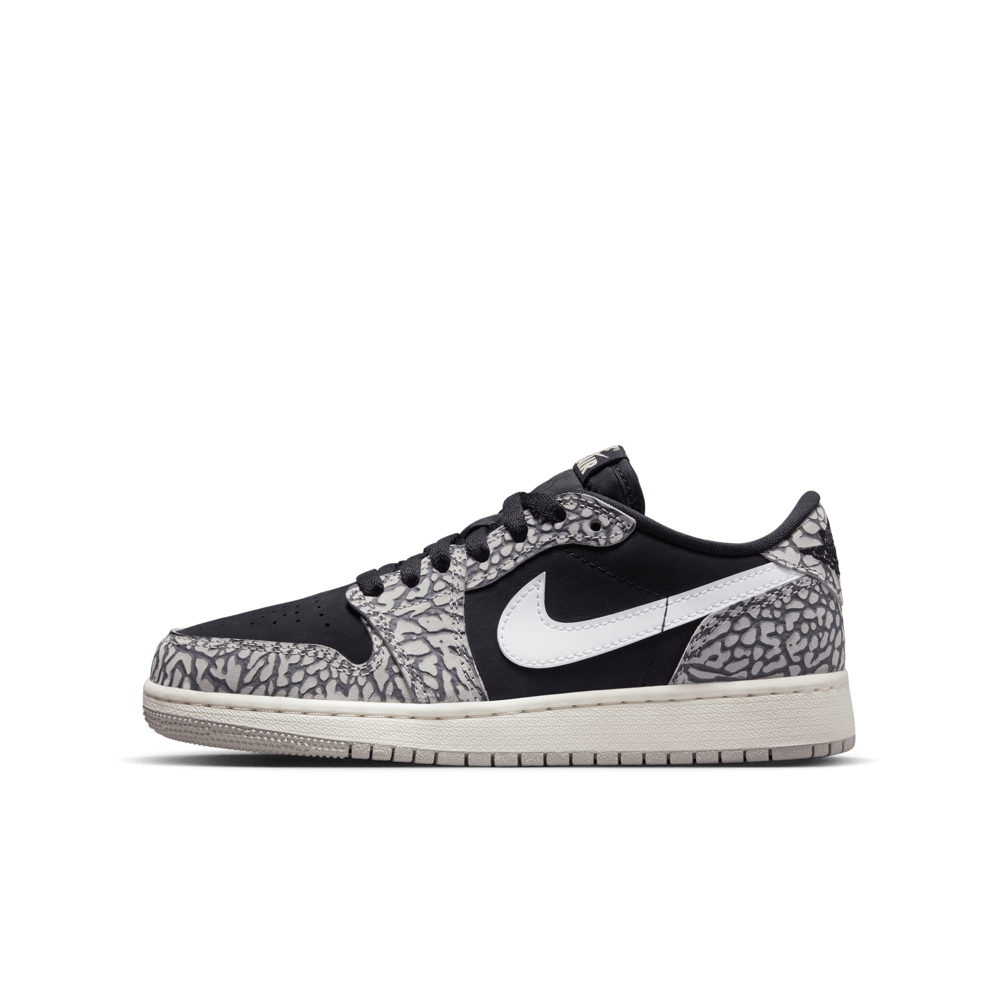 Hero image for Air Jordan 1 Low "Black Cement" Grade School