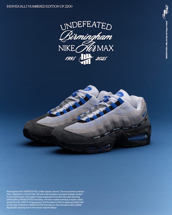 Hero image for UNDEFEATED X NIKE AIR MAX 95 SP HYPER COBALT