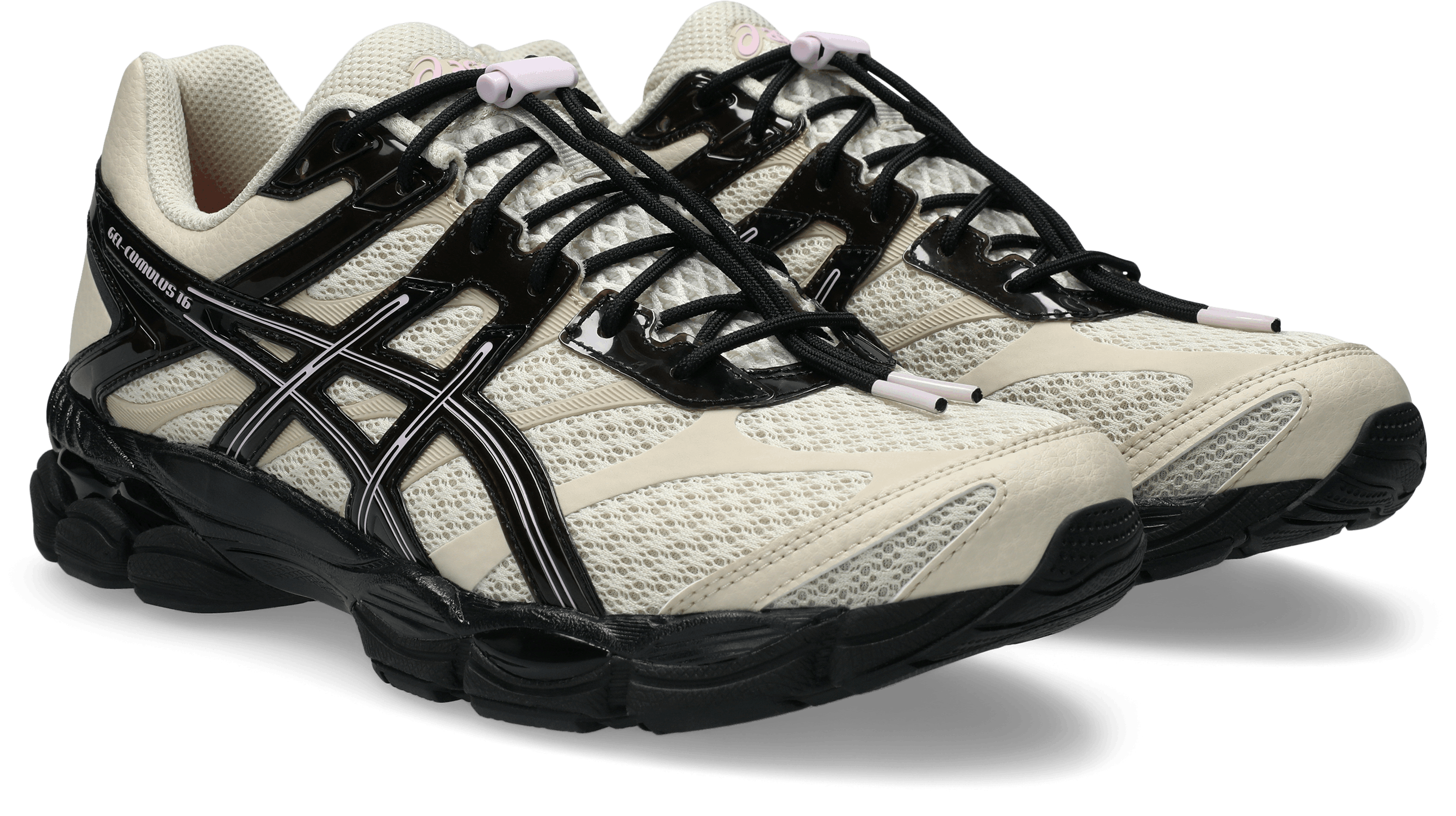 asics GEL-CUMULUS 16 アイボリー/ブラック 新品　24cm Asics - GEL-Cumulus 16 - Black/Black | UP THERE