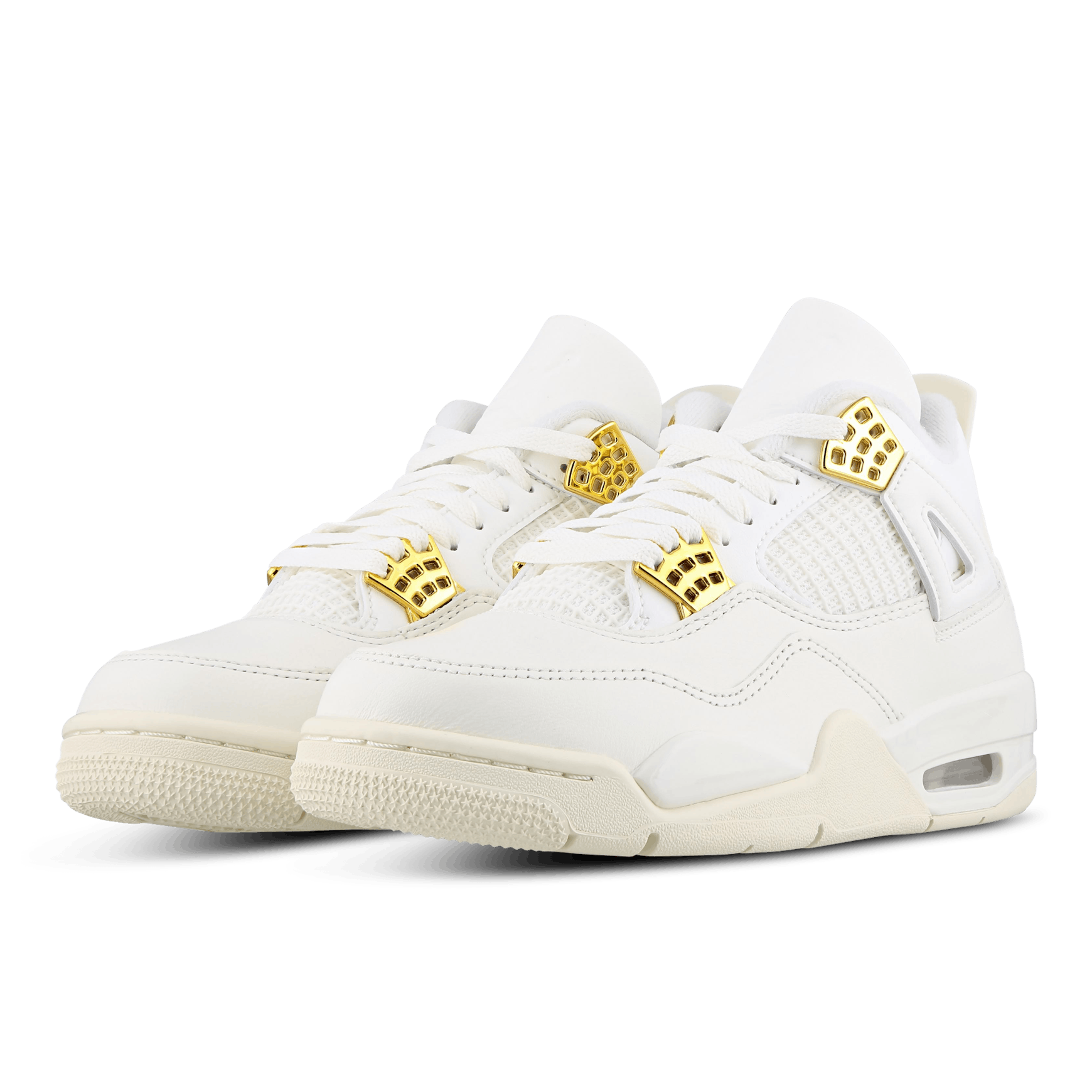 JORDAN 4 Retro 'White & Gold'