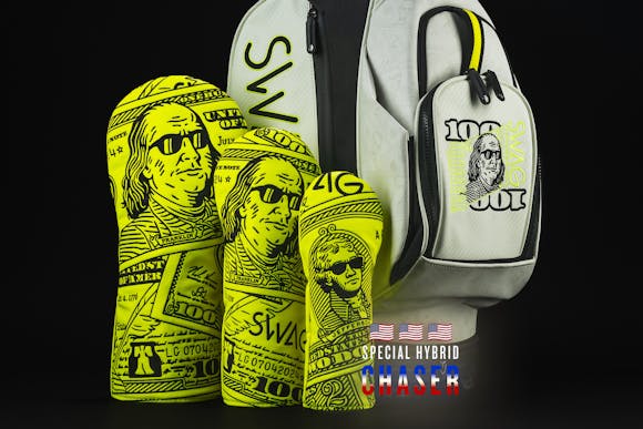 Hero image for The Franklin Stand Bag & Dollar Bills Wood Cover Set