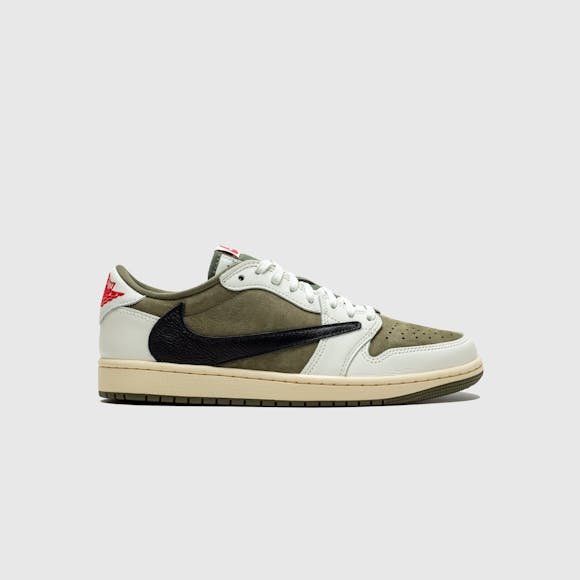Hero image for Travis Scott x Air Jordan 1 Low "Medium Olive"