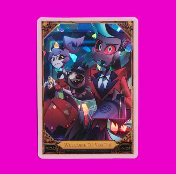 Hero image for Hazbin Hotel Trading Cards Welcome To VoxTek Cracked Ice Promo Card (PR-23)