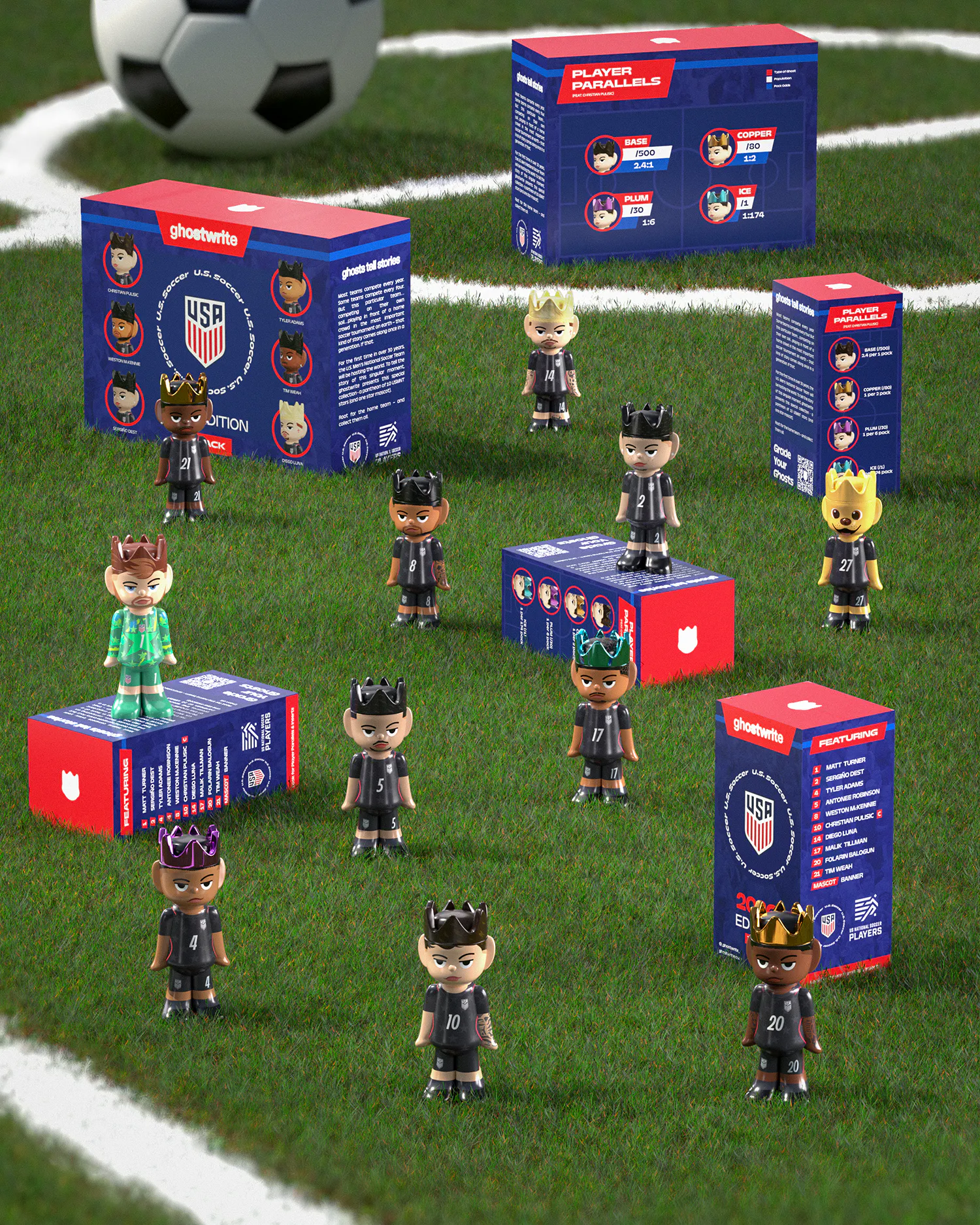 Image of ghostwrite x U.S. Men's National Team "2026 Edition" Case of 3, 100% - Fanatics Fest Pickup ONLY