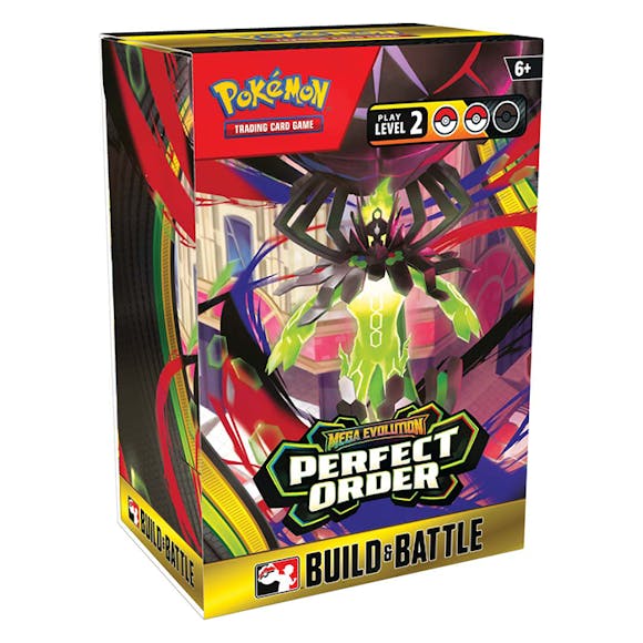 Hero image for PRE ORDER Pokémon TCG: Mega Evolution— Perfect Order Build & Battle Box