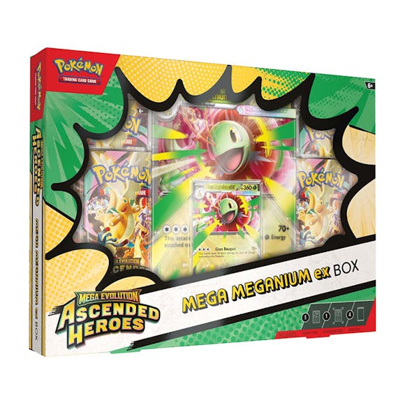 Hero image for PRE ORDER Mega Evolution—Ascended Heroes Mega Meganium ex Box, Mega Emboar ex Box, or Mega Feraligatr ex Box