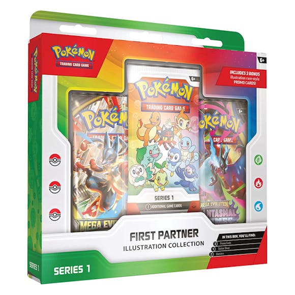 Hero image for PRE ORDER Pokémon TCG: First Partner Illustration Collection—Series 1