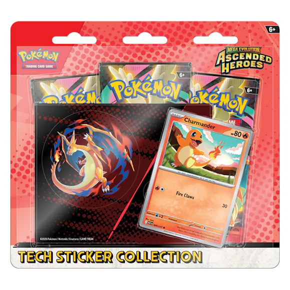 Hero image for PRE ORDER Pokémon TCG: Mega Evolution—Ascended Heroes Tech Sticker Collection