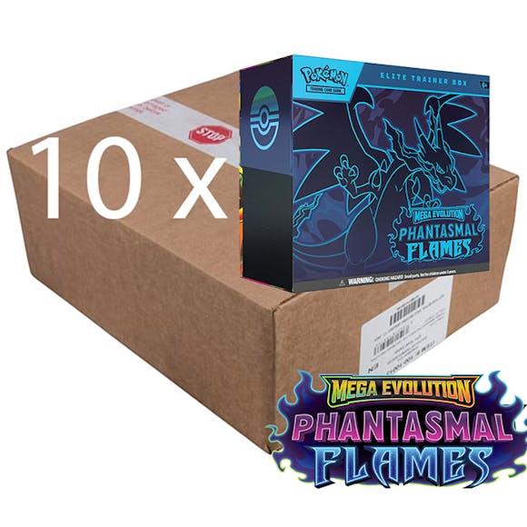 Hero image for PRE ORDER POKÉMON TCG: Phantasmal Flames Elite Trainer Box Sealed Case