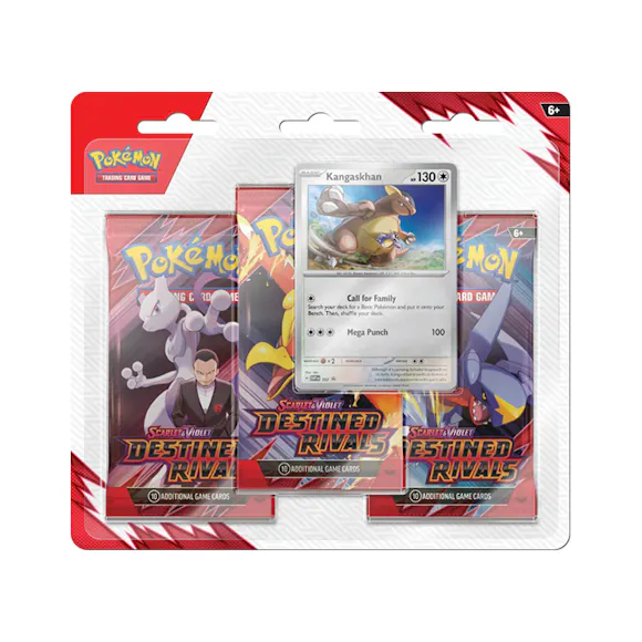 Hero image for PRE ORDER POKÉMON TCG Scarlet & Violet: Destined Rivals Three Booster Blister