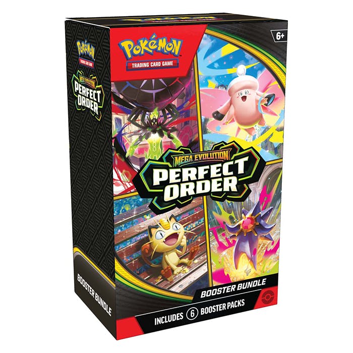 Image of PRE ORDER Pokémon TCG: Mega Evolution— Perfect Order Booster Bundle