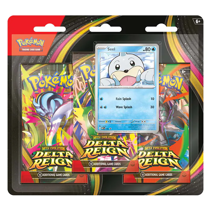 Image of PRE ORDER Pokémon TCG: Mega Evolution— Delta Reign Three-Booster Blister