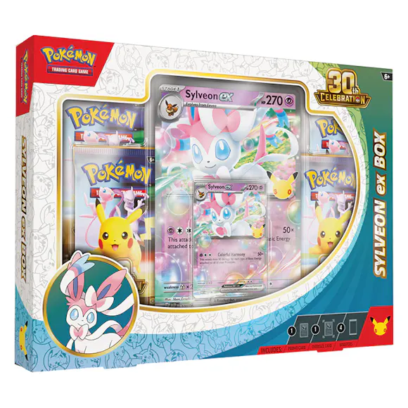Hero image for PRE ORDER Pokemon TCG: 30th Celebration Sylveon ex Box / Greninja ex Box (Assorted)