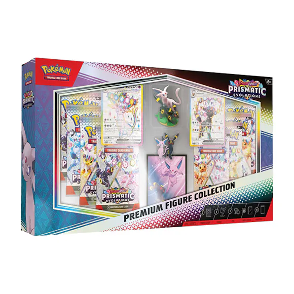 Hero image for PRE ORDER Pokémon TCG: Scarlet & Violet—Prismatic Evolutions Premium Figure Collection