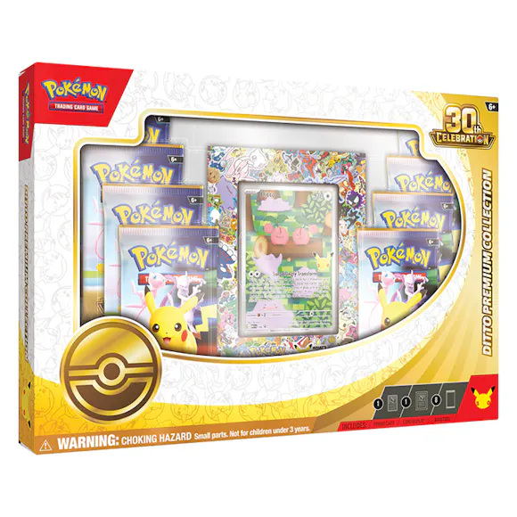 Hero image for PRE ORDER Pokémon TCG: 30th Celebration Ditto Premium Collection