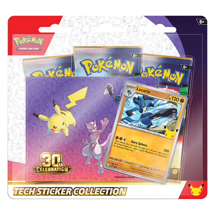 Image of PRE ORDER Pokémon TCG: 30th Celebration Tech Sticker Collection