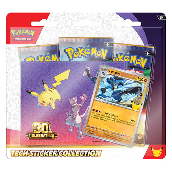 Hero image for PRE ORDER Pokémon TCG: 30th Celebration Tech Sticker Collection