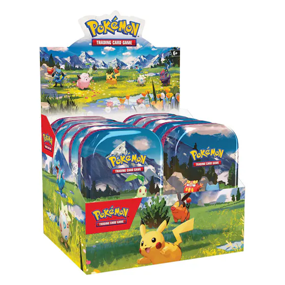 Hero image for PRE ORDER Pokémon TCG: Mega Evolution— Ascended Heroes Mini Tin Sealed Display Box