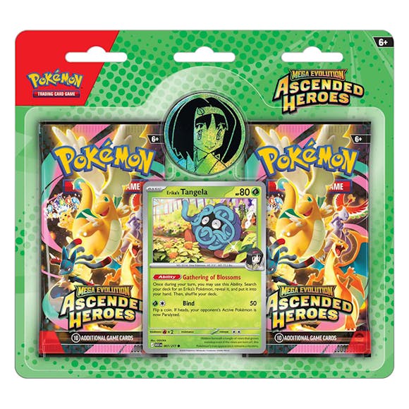 Hero image for PRE ORDER Pokémon TCG: Mega Evolution—Ascended Heroes Collection—Erika/Larry