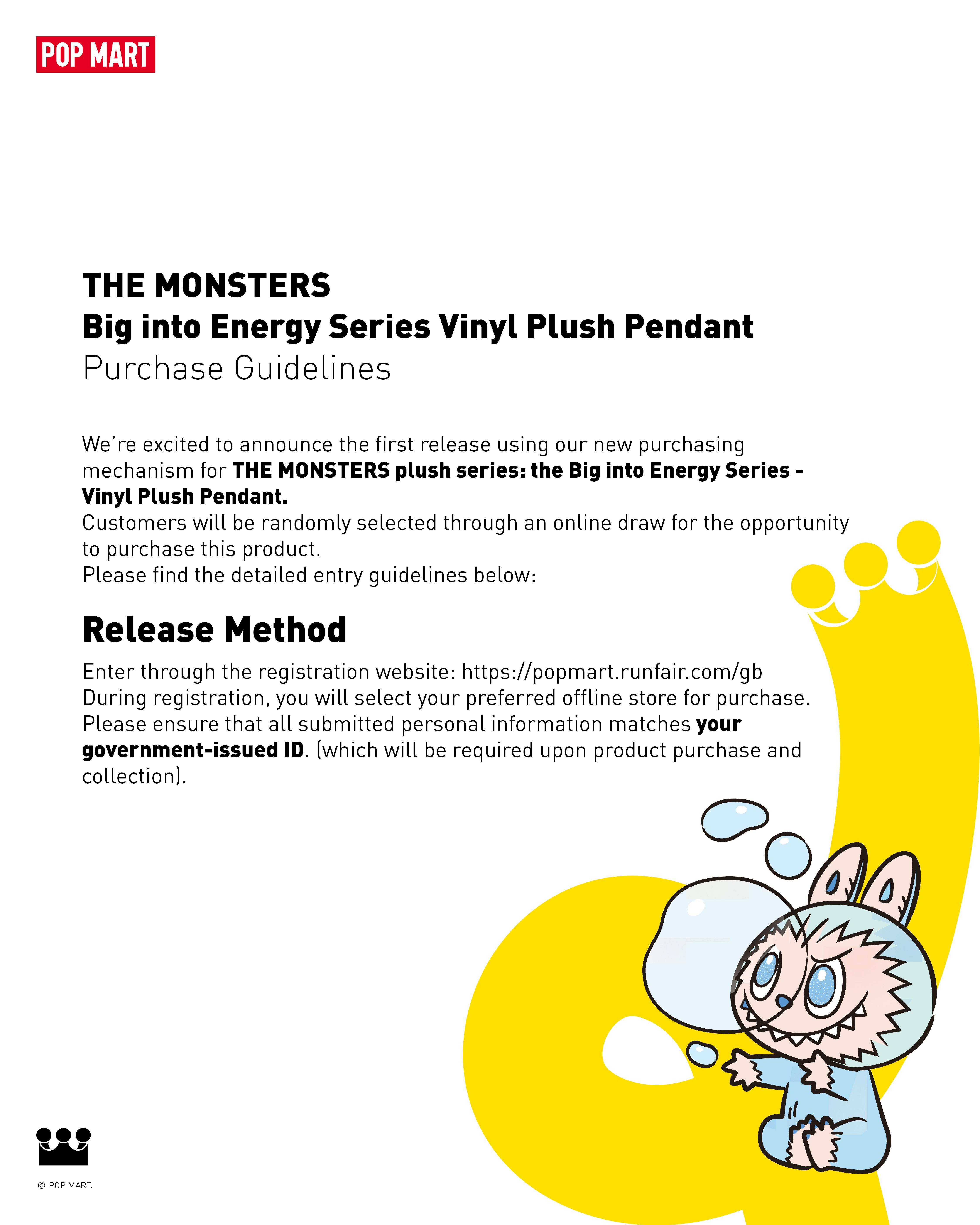 THE MONSTERS Big into Energy Series-Vinyl Plush Pendant Blind Box
