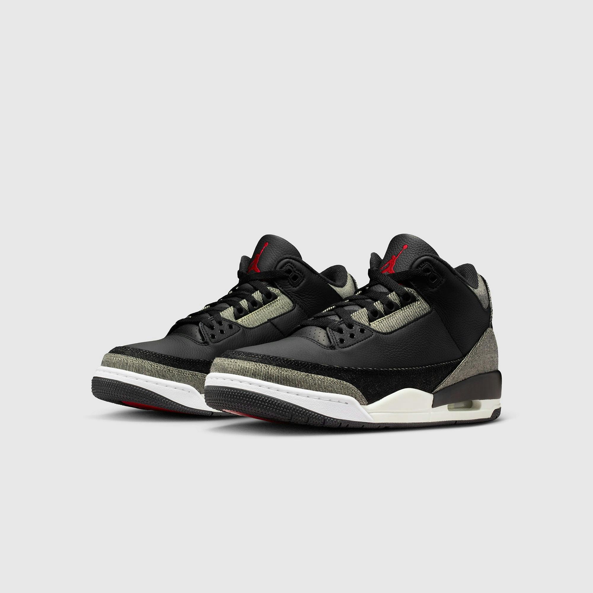 Image of Air Jordan 3 x Levi’s® Black Denim Sneakers