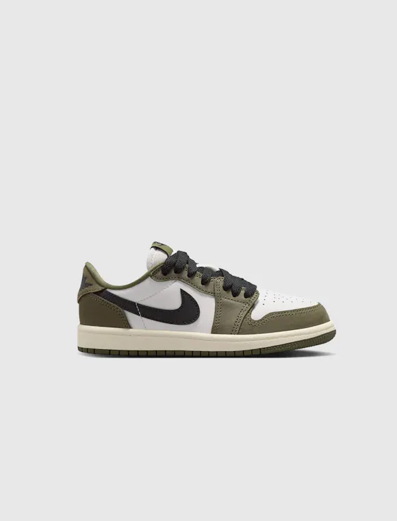 Hero image for AIR JORDAN 1 RETRO LOW "MEDIUM OLIVE" GS