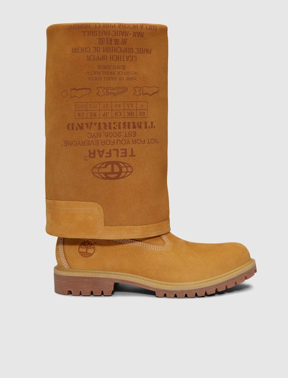 Hero image for TIMBERLAND X TELFAR PULL ON BOOT HIGH "WHEAT"