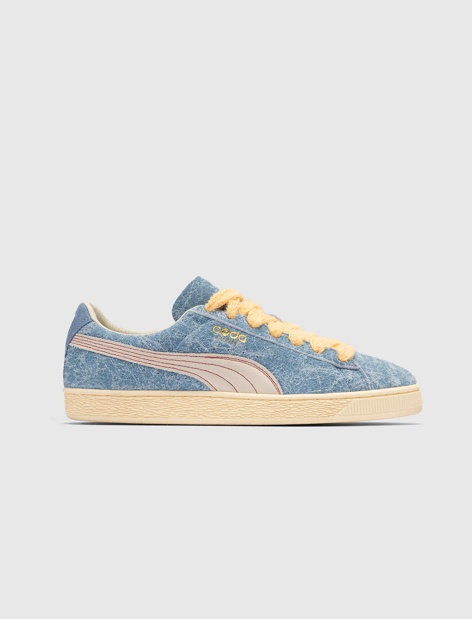 Image of THE WHITAKER GRP SUEDE CODA ECHO POINTS "CHAMBRAY"