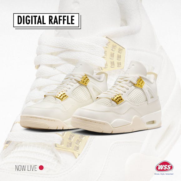 Hero image for Jordan Retro 4 "Metallic Gold" Women's