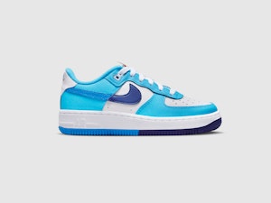 Image of NIKE AIR FORCE 1 LOW SPLIT "LIGHT PHOTO BLUE" GS
