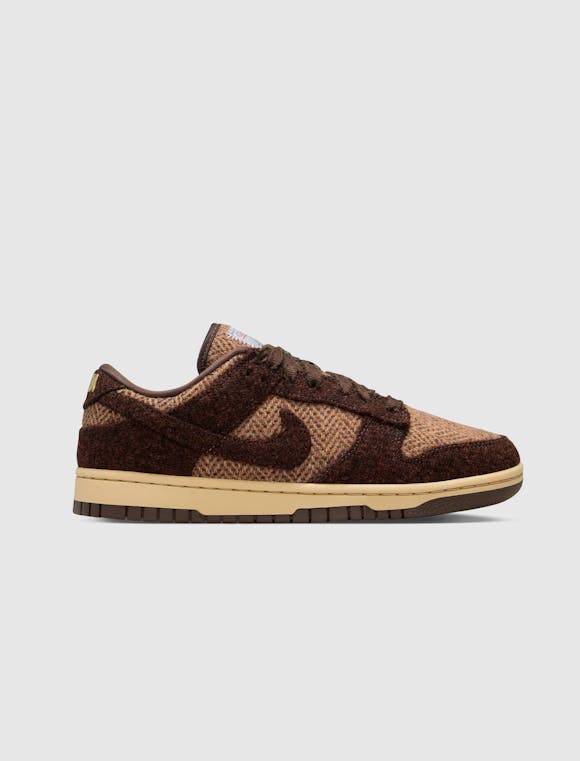Hero image for NIKE WOMEN'S DUNK LOW HARRIS TWEED "SESAME/BAROQUE BROWN/ VIOLET MIST"