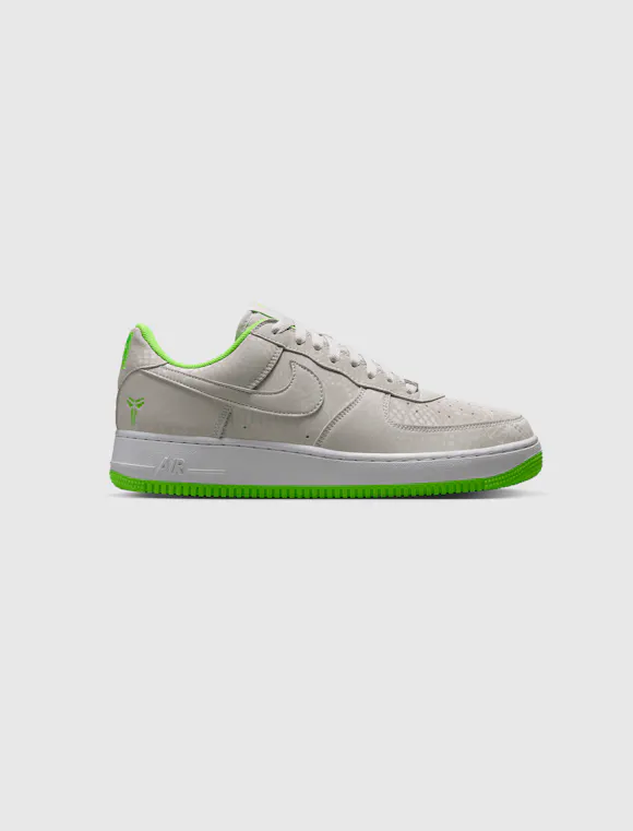 Hero image for NIKE KOBE AIR FORCE 1 LOW "VAST GREY/ELECTRIC GREEN/ WHITE"