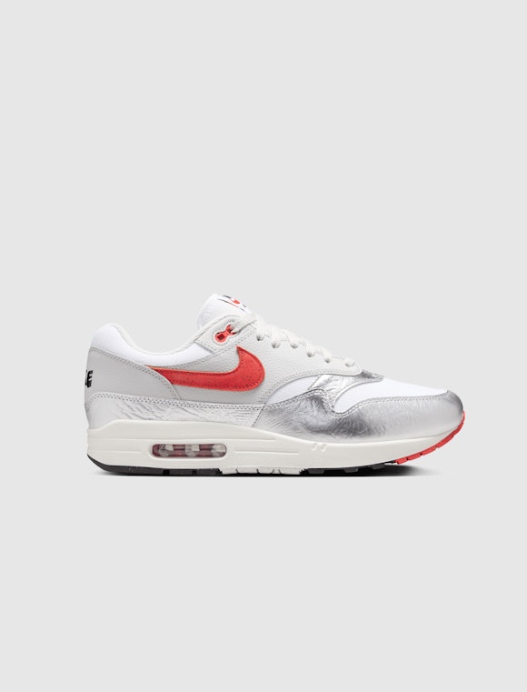 Hero image for NIKE AIR MAX 1 PRM "WHITE/CHILE RED-METALLIC SILVER"