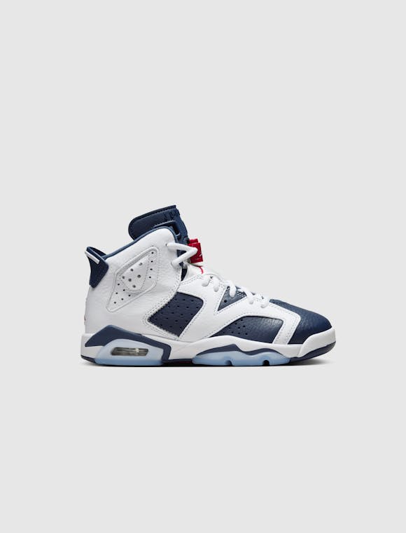 Hero image for AIR JORDAN 6 RETRO "WHITE/VARSITY RED/MIDNIGHT NAVY" GS