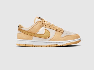 Image of NIKE WOMEN'S DUNK LOW LX "GOLD SUEDE"