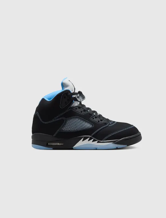 Hero image for AIR JORDAN 5 RETRO "BLACK & UNIVERSITY BLUE" GS