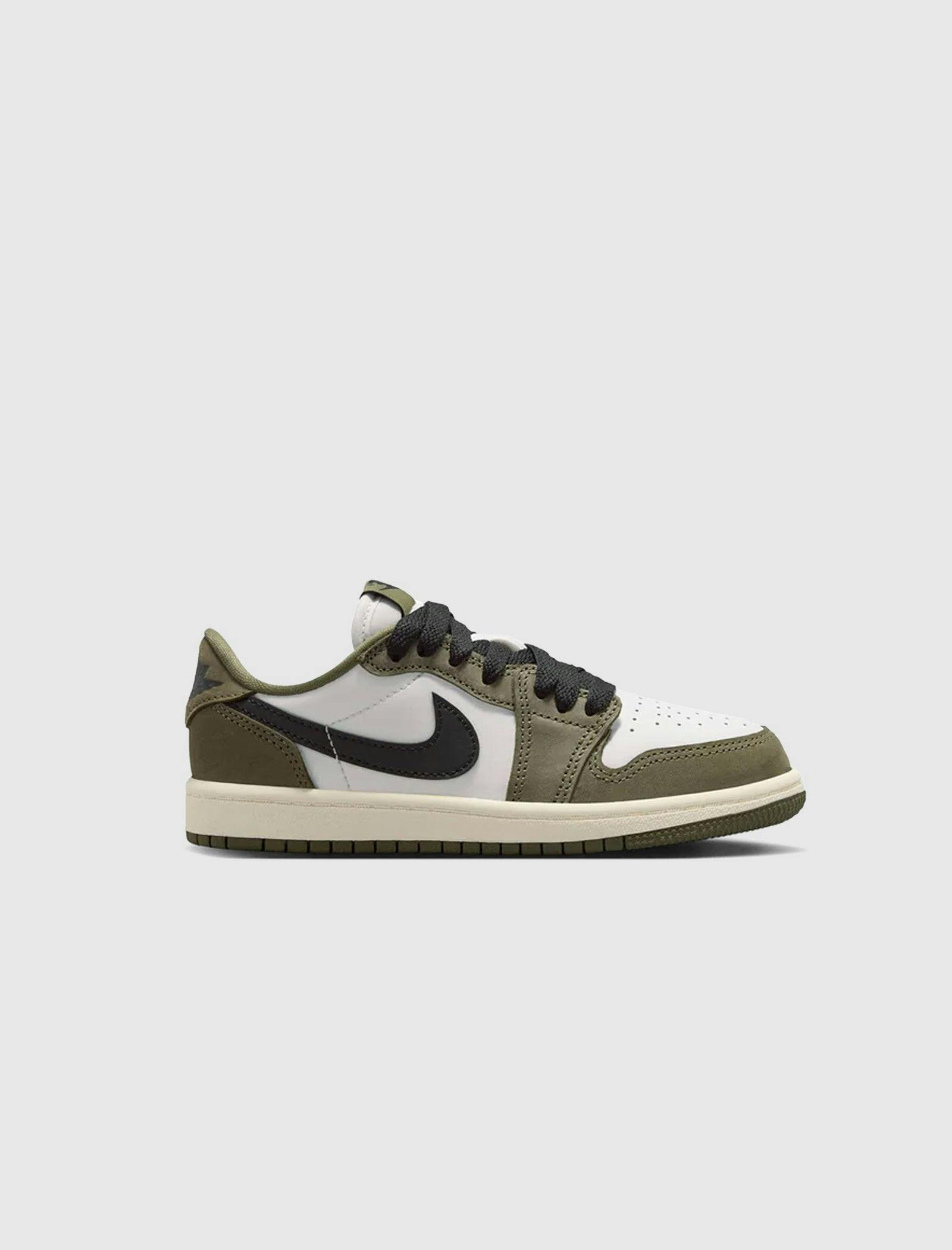 Hero image for AIR JORDAN 1 RETRO LOW "MEDIUM OLIVE" GS