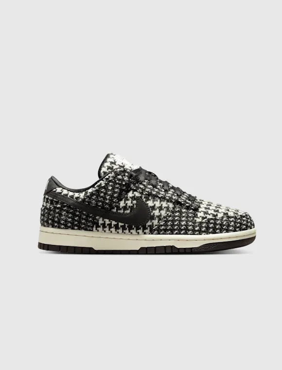 Hero image for NIKE WOMEN'S DUNK LOW HARRIS TWEED "BLACK/WHITE"