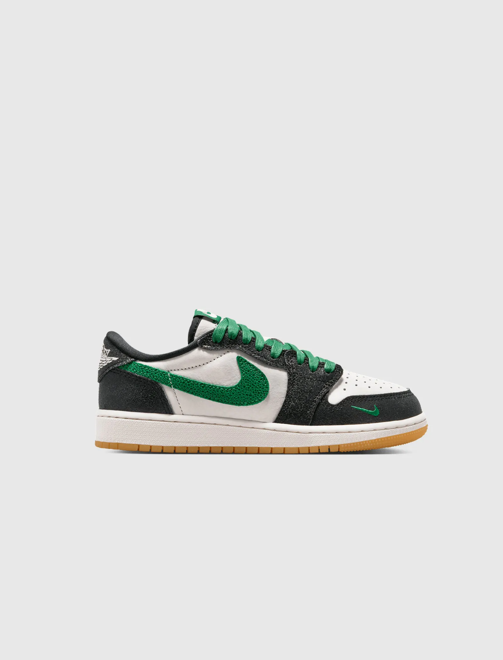 Image of AIR JORDAN 1 LOW RETRO OG "PHANTOM AND PINE GREEN" GS 