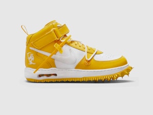 Image of OFF-WHITE X NIKE AIR FORCE 1 MID "VARSITY MAIZE"