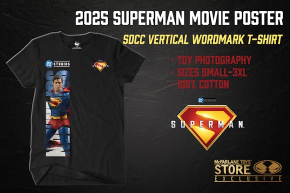 Hero image for SUPERMAN Vertical Movie Toy Photography T-Shirt