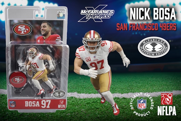 Hero image for Nick Bosa (San Francisco 49ers) McFarlane's SportsPicks Platinum Edition
