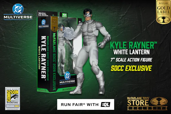 Hero image for Kyle Rayner (White Lantern) 2026 SDCC Gold Label Exclusive Action Figure