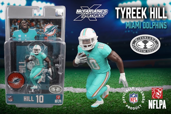 Hero image for Tyreek Hill (Miami Dolphins) McFarlane's SportsPicks Platinum Edition