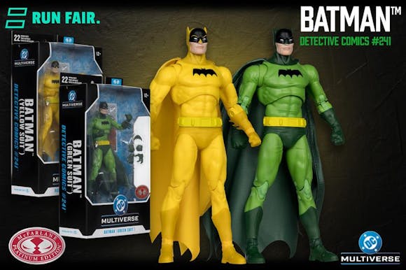 Hero image for Batman (Green Suit) & Batman (Yellow Suit) Red Platinum Edition Figures (2)