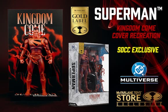 Hero image for Superman (Kingdom Come) Gold Label Cover Recreations Figure SDCC