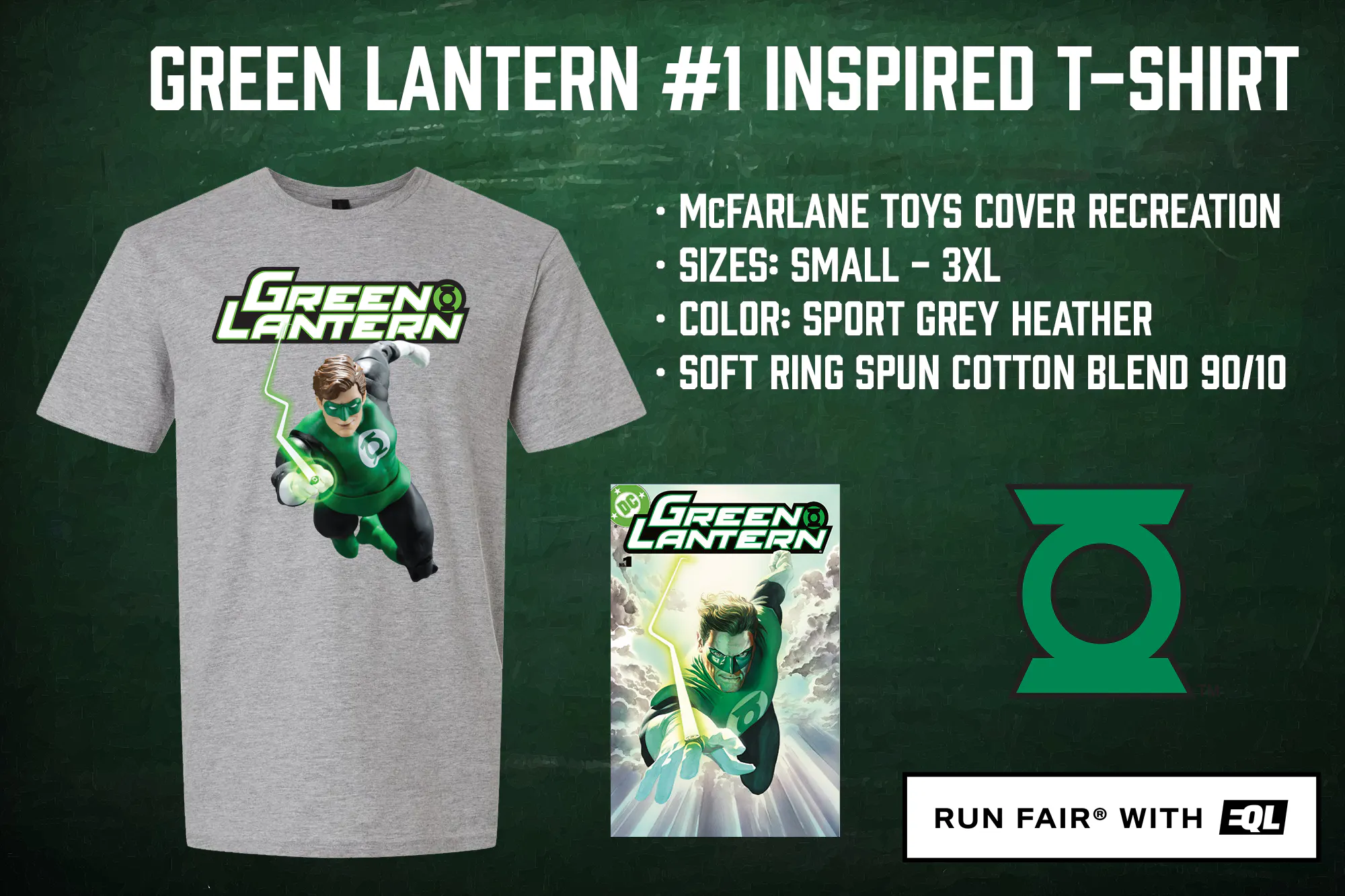 Hero image for Green Lantern #1 Comic Recreation McFarlane Toys T-Shirt
