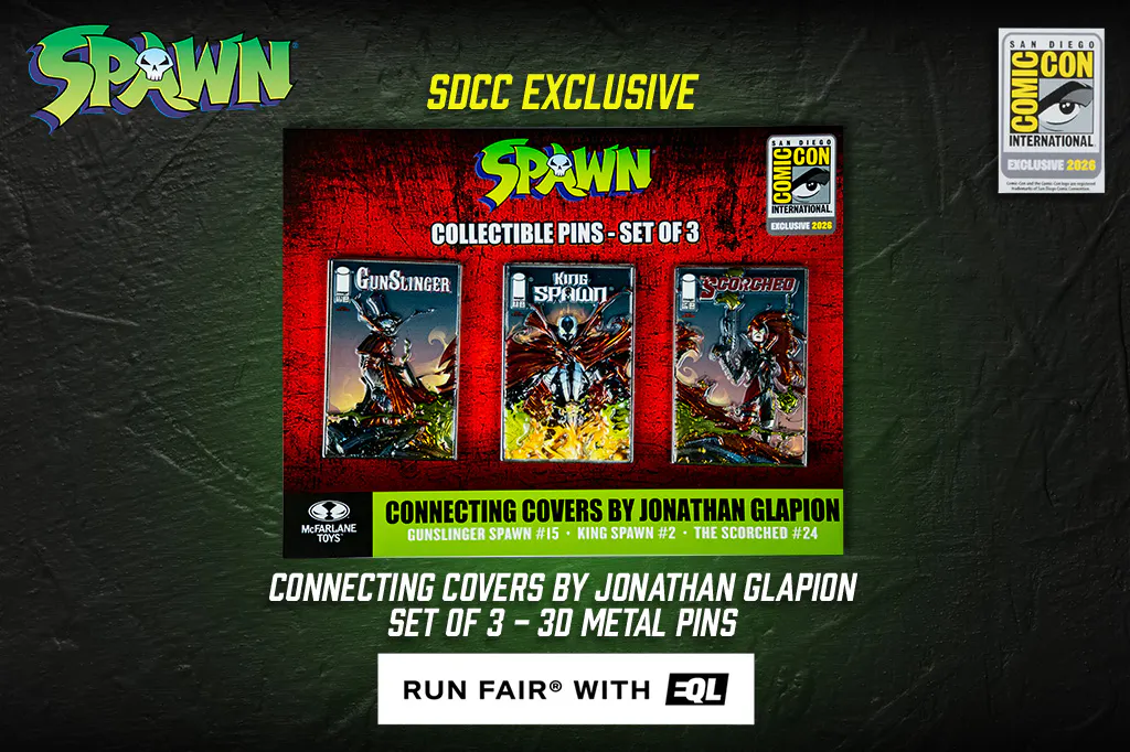 SDCC Exclusive Spawn Comic Connecting Cover Pin Set (3)